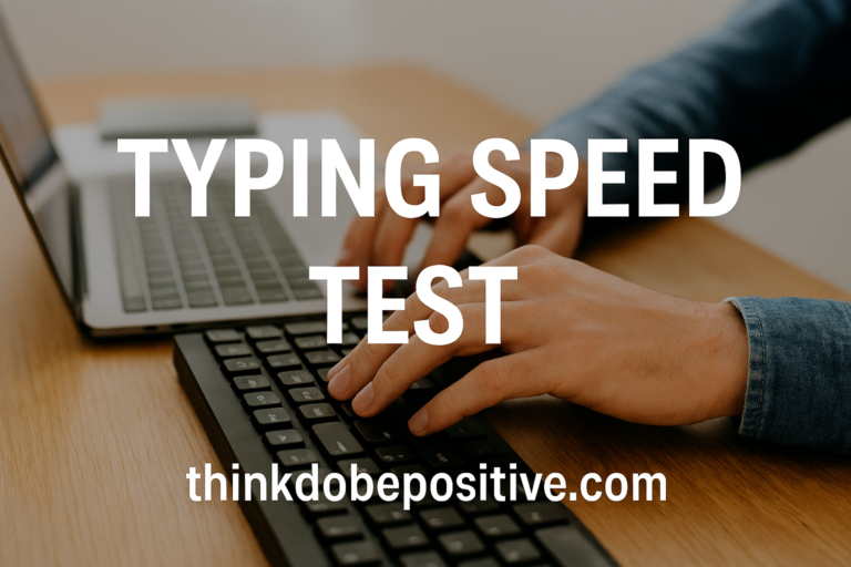 Read more about the article Typing Speed Test